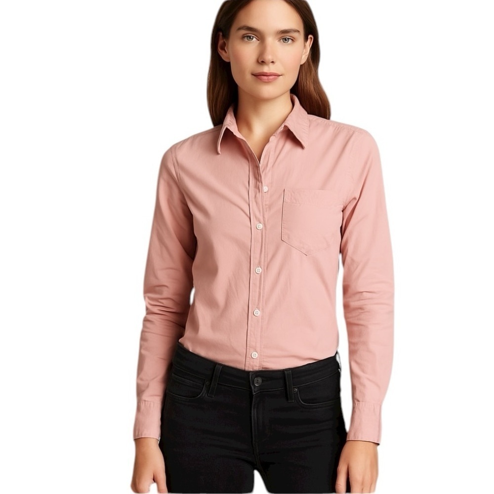 Nili Lotan - Pink Long Sleeve Button-Up Shirt XS
